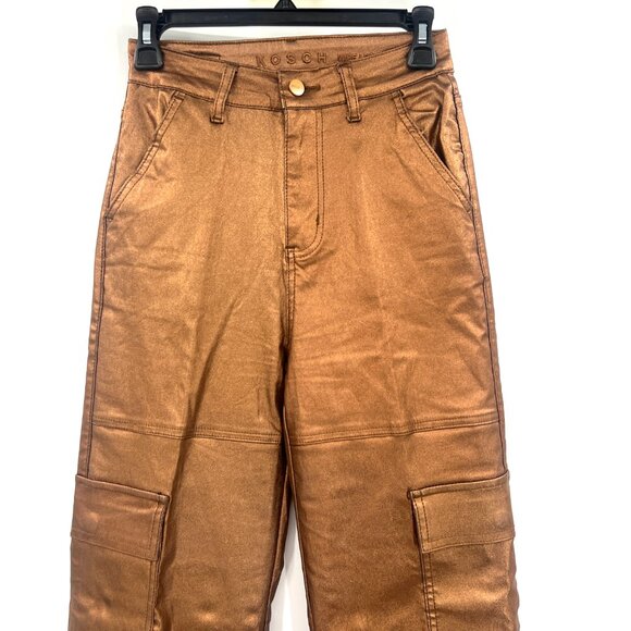 Kosch Wide Leg Bronze Cargo Pants Women's Size 5 - Picture 2 of 10